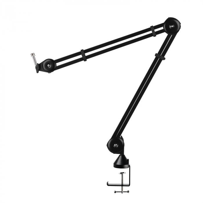 Brat pentru microfon AxaCube®, suport reglabil, rotatie 360°, greutate suportata 1.5 kg, negru [10]