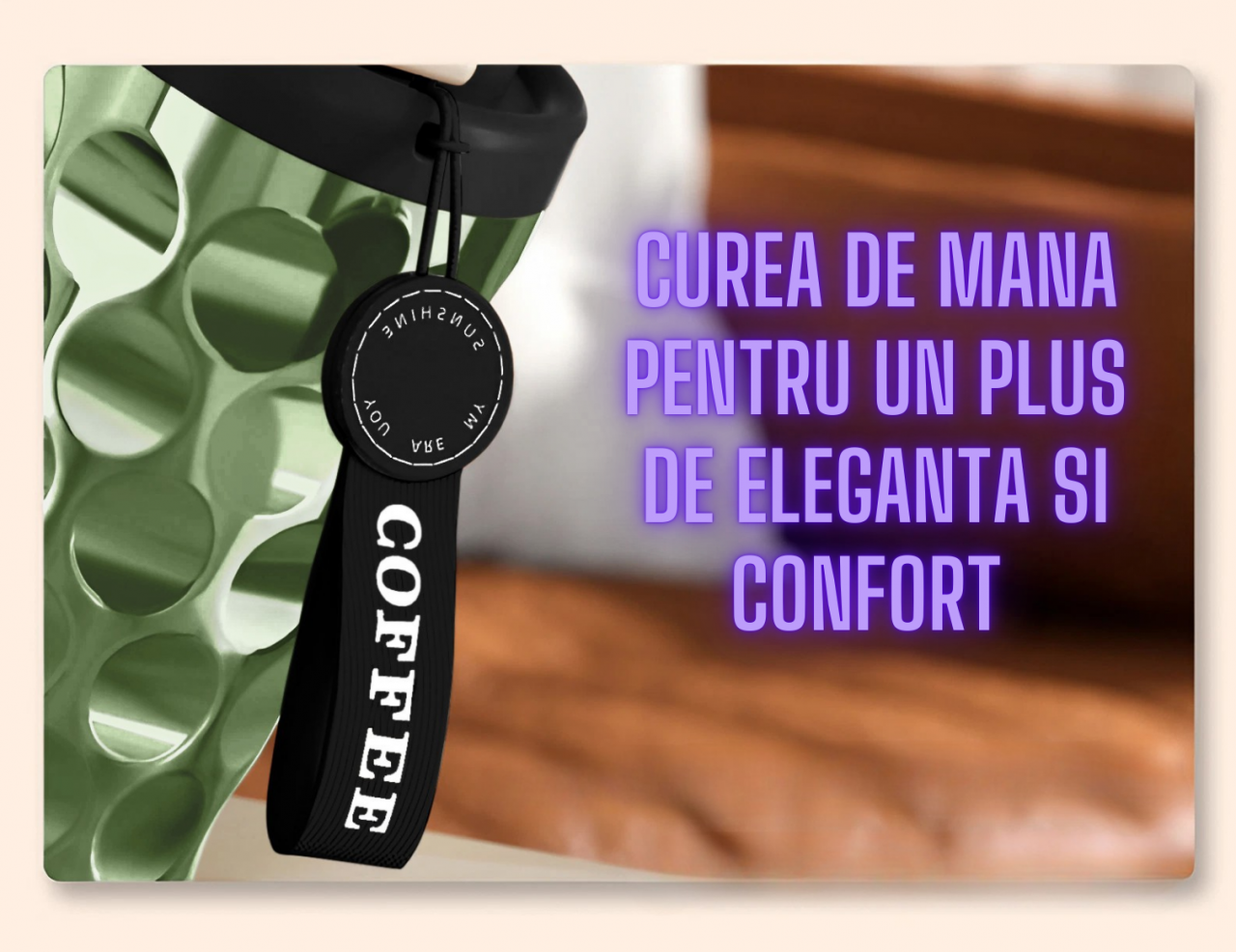 Cana termos AxaCube®, pentru cafea, capuccino, 410 ml, interior otel inoxidabil 316 captusit cu strat ceramic, izolare termica multistrat cu vacuum, ecran afisare temperatura, verde [8]