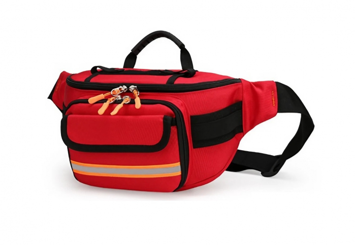 Geanta medicala prim ajutor, tip borseta, compartimentata, neechipata, 32 x 17 x 12 cm, rosie [10]