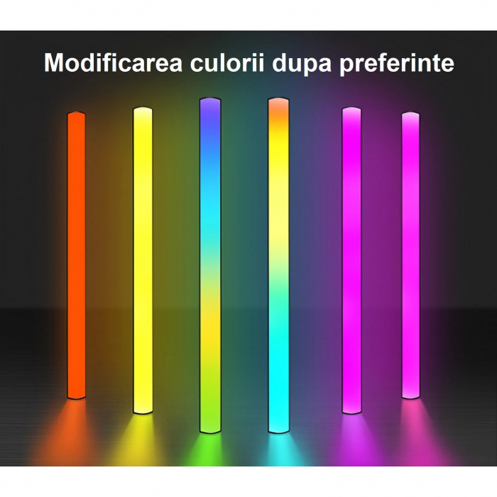 Lampa LED RGB AxaCube® cu montare pe monitor, lumina ambientala, sincronizare sonora, control prin aplicatie si telecomanda, fixare magnetica, conectare USB, negru [5]