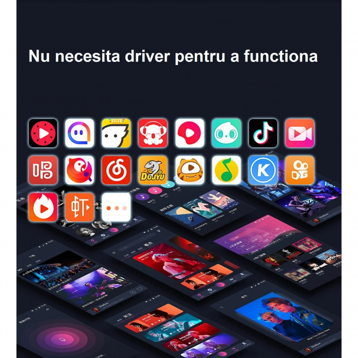 Microfon condensator AxaCube® pentru gaming, youtube, zoom, reducere zgomot fundal, functie mute, cardioid, lumina RGB, filtru pop, brat ajustabil, capsula 14 mm, compatibil Windows, MacOS, PS4, PS5 [10]