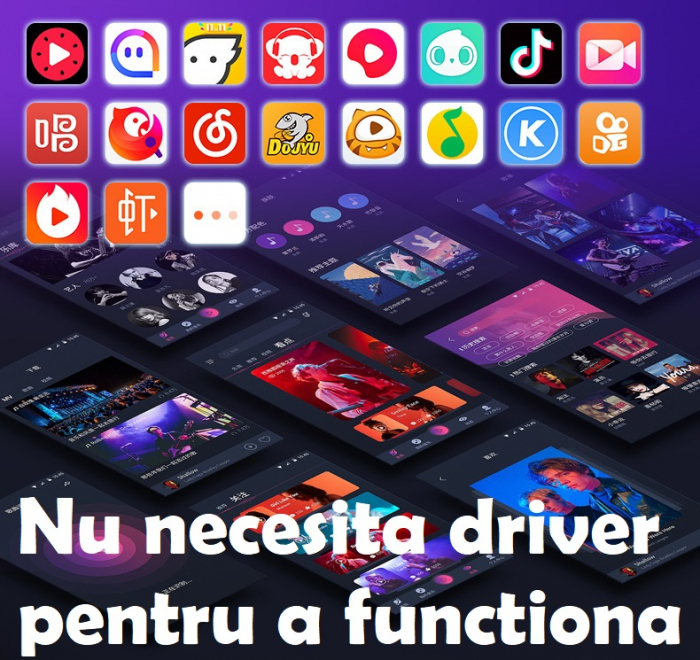 Microfon condensator AxaCube® pentru gaming, youtube, reducere zgomot fundal, functie mute, cardioid, lumina RGB, filtru pop, brat ajustabil, capsula 14mm, conexiune USB, compatibil Windows, MacOS, PS [7]