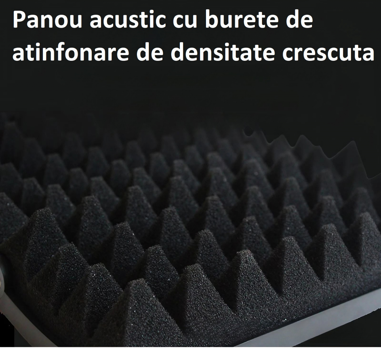 Panou acustic AxaCube pentru microfon, filtru pentru diminuare zgomot extern, burete antifonic, 3 placi reglabile, 28x19 cm [9]