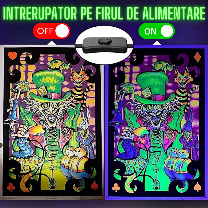 Proiector led cu lumina UV AxaCube, 100W, 160 leduri, lungime de unda 395-400 nm, carcasa aluminiu, IP66, ideala petreceri si evenimente [4]