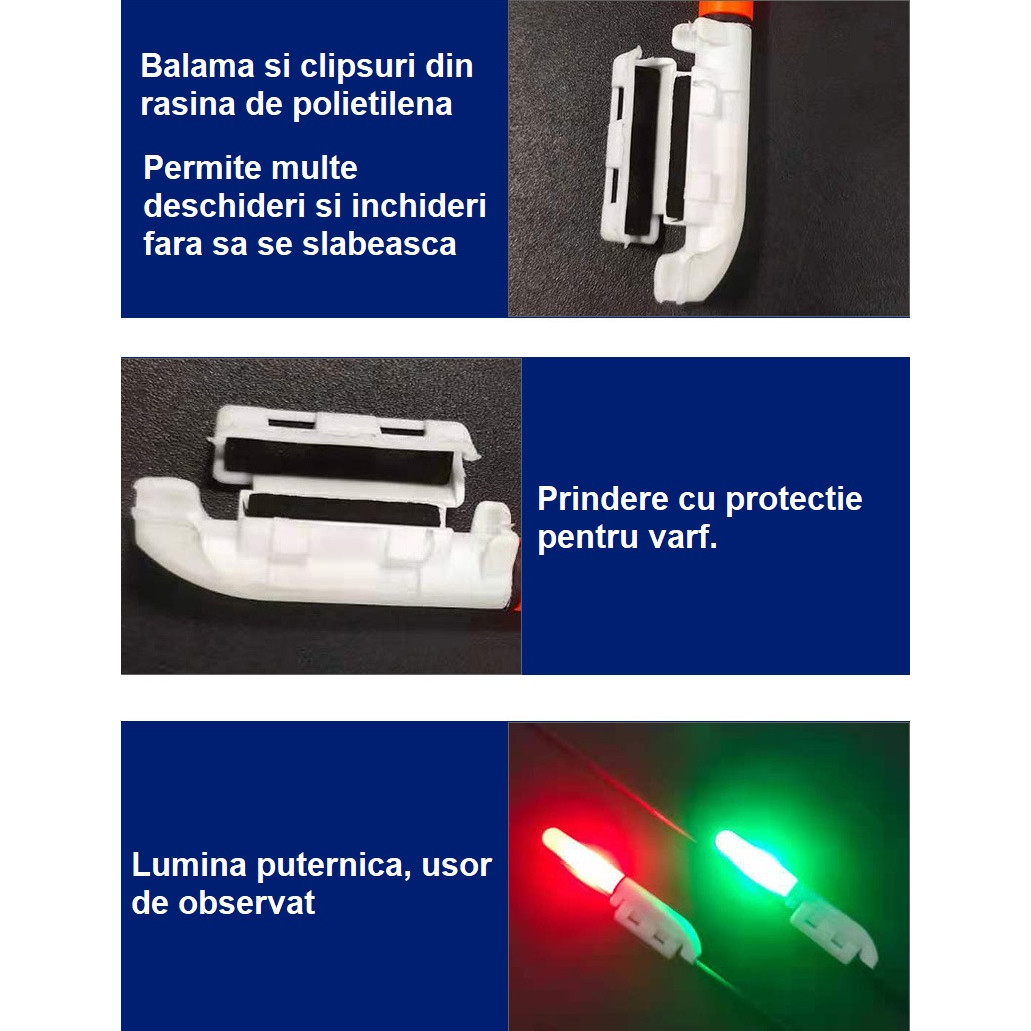 Semnalizator luminos  pentru varf lanseta si feeder, lumina verde, baterie CR425 inclusa [4]