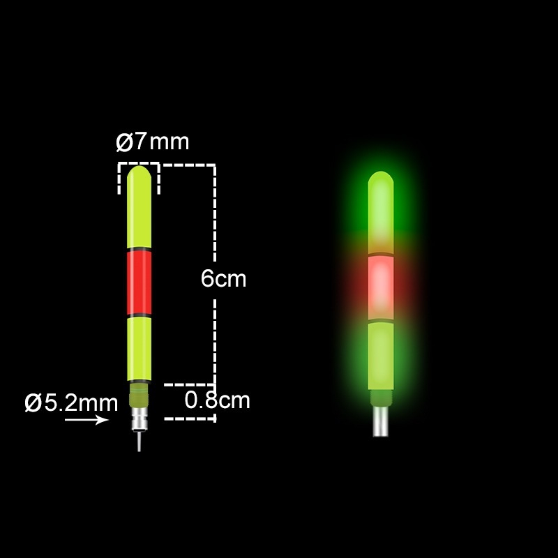 Semnalizator luminos pentru varf lanseta si feeder, lumina verde si rosie, baterie CR425 inclusa [4]