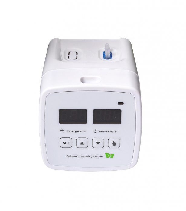 Sistem de irigare automat AxaCube pentru plante, set pentru 15 ghivece, udare prin picurare, temporizator, alimentare prin baterii sau conectare la retea, ideal apartament/casa [8]