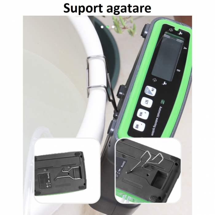 Sistem de irigare automat AxaCube pentru plante, set pentru 20 de ghivece, udare prin picurare, 2 pompe incorporate, temporizator, alimentare prin baterii sau conectare la retea, ideal apartament/casa [6]