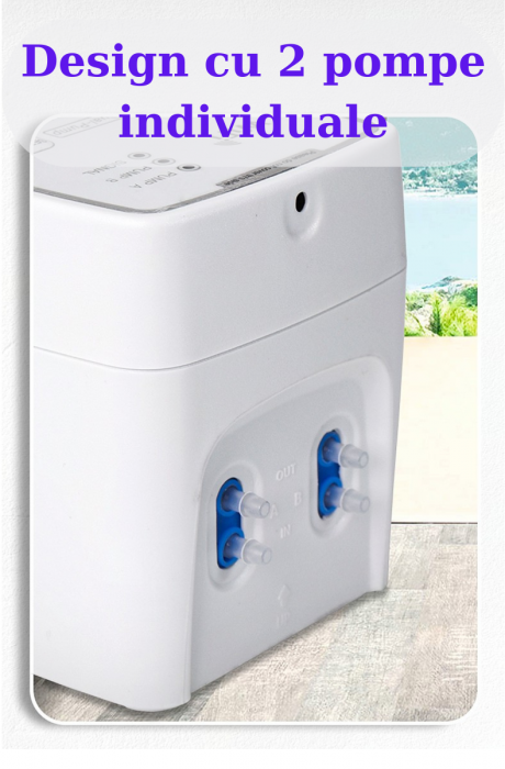 Sistem de irigare automat AxaCube pentru plante, WiFi 2.4 Ghz, set pentru 20 de ghivece, udare prin picurare, 2 pompe incorporate, temporizator, alimentare prin baterii sau conectare la retea [3]