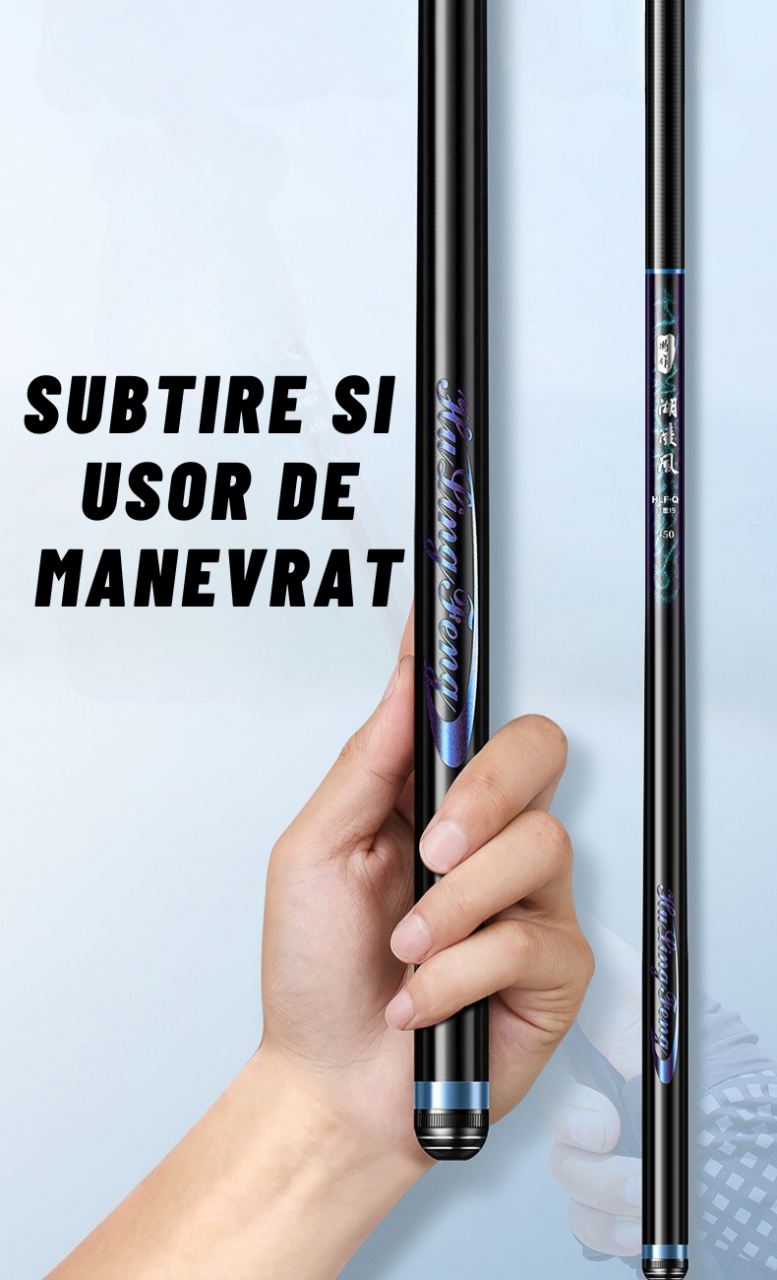 Varga AxaCube® pentru pescuit stationar, 7 metri lungime, 99% carbon 28T, 185 grame, 11 sectiuni, lungime transport 81 cm [2]