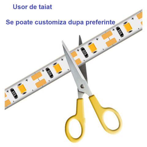 Banda led pentru cresterea plantelor, lumina roz-violet, rezistenta la apa, conectare usb, fixare prin lipire, 3 metri, 180 leduri [4]