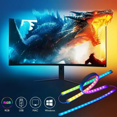 Kit banda led monitor calculator [8]