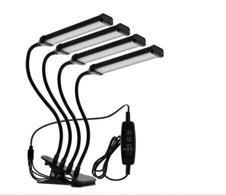 Lampa led cu 4 capete luminoase pentru cresterea plantelor AxaCube®, 35W, lumina rosie si albastra, 420 de LED-uri SMD 2835, control prin telecomanda pe fir, reglare intensitate luminoasa [5]