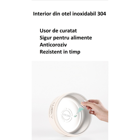 Set 2 caserole cu husa transport, interior otel inoxidabil 304, 440 si 640 ml, compatibile cuptor microunde, bento box [12]