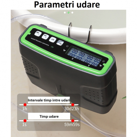 Sistem de irigare automat AxaCube pentru plante, set pentru 20 de ghivece, udare prin picurare, 2 pompe incorporate, temporizator, alimentare prin baterii sau conectare la retea, ideal apartament/casa [9]