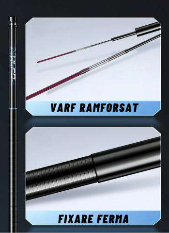 Varga AxaCube® pentru pescuit stationar, 7 metri lungime, 99% carbon 28T, 185 grame, 11 sectiuni, lungime transport 81 cm [5]