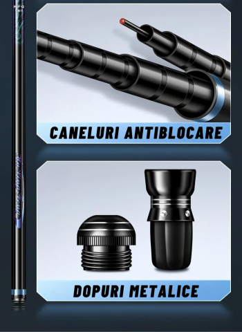 Varga AxaCube® pentru pescuit stationar, 7 metri lungime, 99% carbon 28T, 185 grame, 11 sectiuni, lungime transport 81 cm [6]