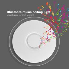 APLICA LED DIMABILA RGB CU DIFUZOR BLUETOOTH SI TELECOMANDA 36W [4]