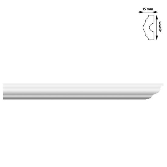 BAGHETA LINII, 40X15 MM, 2 M [1]