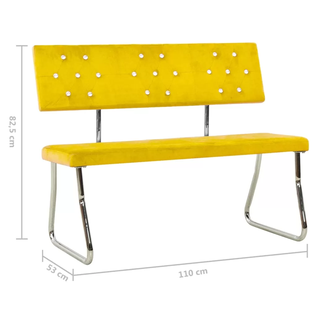 BANCA, GALBEN MUSTAR, 110 X 53 X 82.5 CM [6]