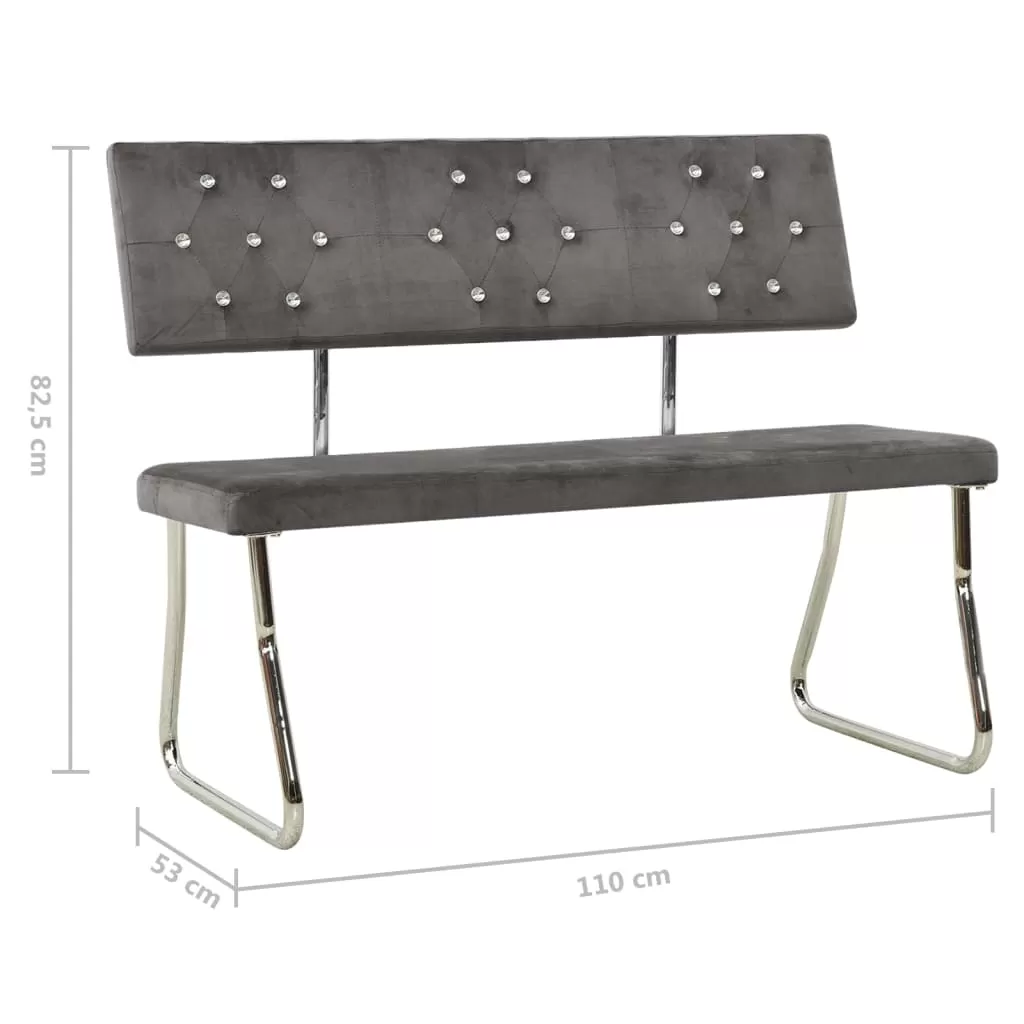 BANCA, GRI DESCHIS, 110 X 53 X 82.5 CM [6]