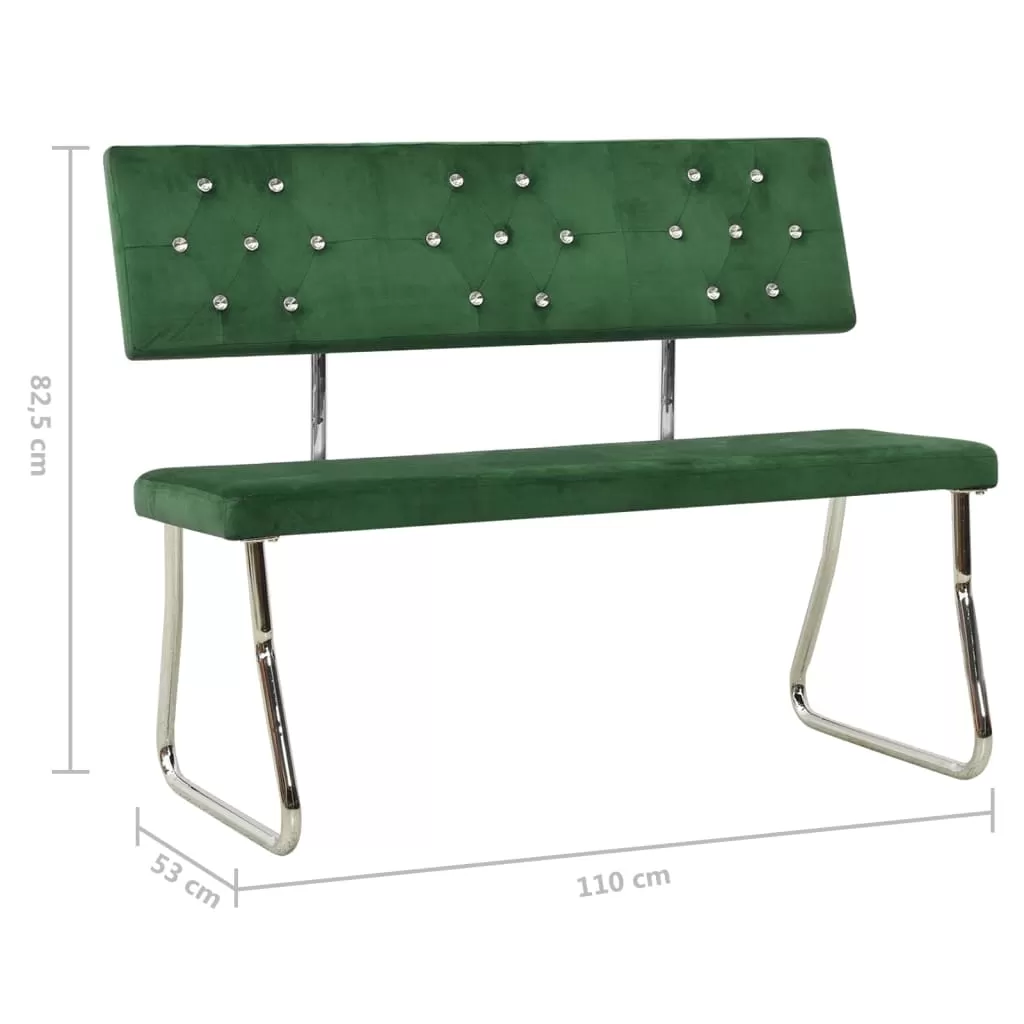 BANCA, VERDE INCHIS, 110 X 53 X 82.5 CM [6]