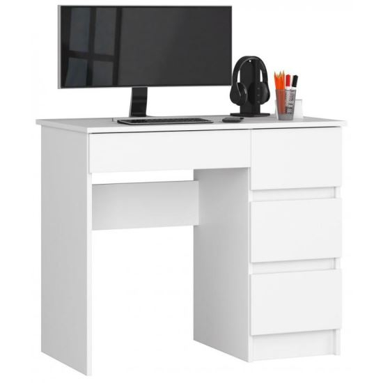 BIROU CALCULATOR, PLACA LAMINATA, 4 SERTARE, DREAPTA, ALB, 90X50X77 CM [1]