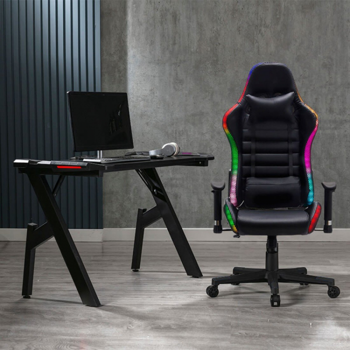 BIROU GAMING CU ILUMINARE LED OFF 300 NEGRU [2]