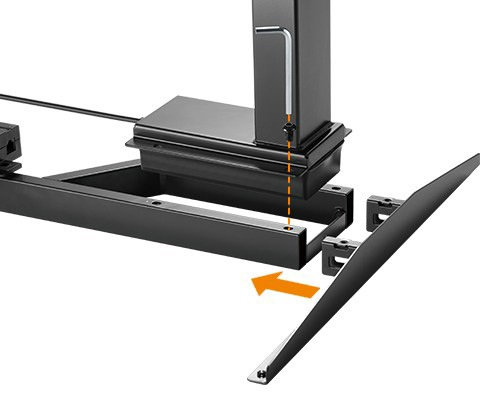 CADRU PENTRU BIROU REGLABIL 62-128 CM, CU 2 MOTOARE, DIGITAL TOUCH CONTROLLER, CULOARE NEGRU [8]