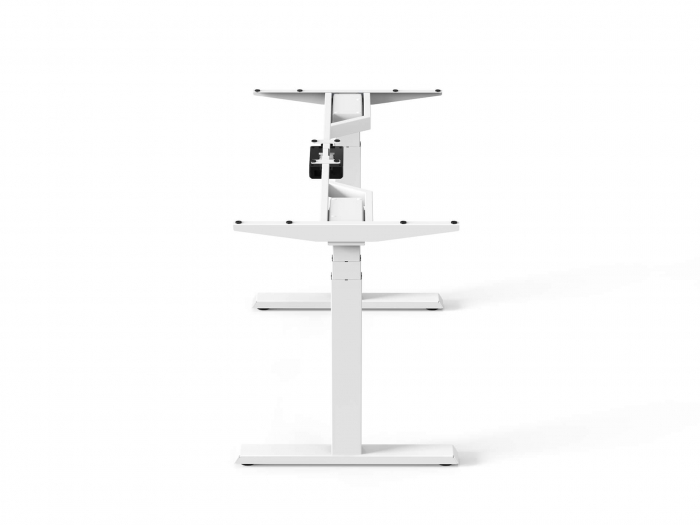 CADRU PENTRU BIROU REGLABIL 62-128 CM, CU 2 MOTOARE, DIGITAL TOUCH CONTROLLER, CULOARE ALB [4]