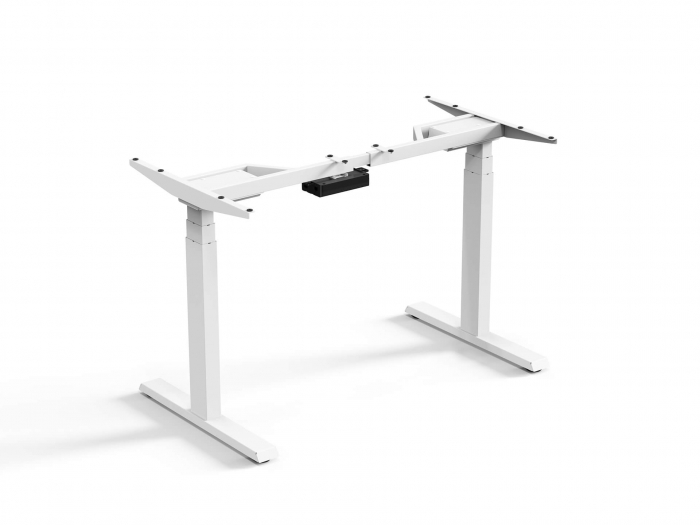 CADRU PENTRU BIROU REGLABIL 62-128 CM, CU 2 MOTOARE, DIGITAL TOUCH CONTROLLER, CULOARE ALB [5]
