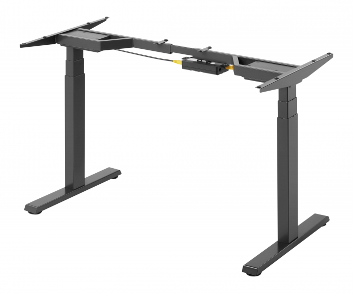 CADRU PENTRU BIROU REGLABIL 62-128 CM, CU 2 MOTOARE, DIGITAL TOUCH CONTROLLER, CULOARE NEGRU [3]