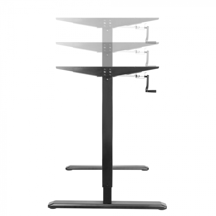 CADRU PENTRU BIROU REGLABIL MANUAL, 70-118 CM, CULOARE NEGRU [8]