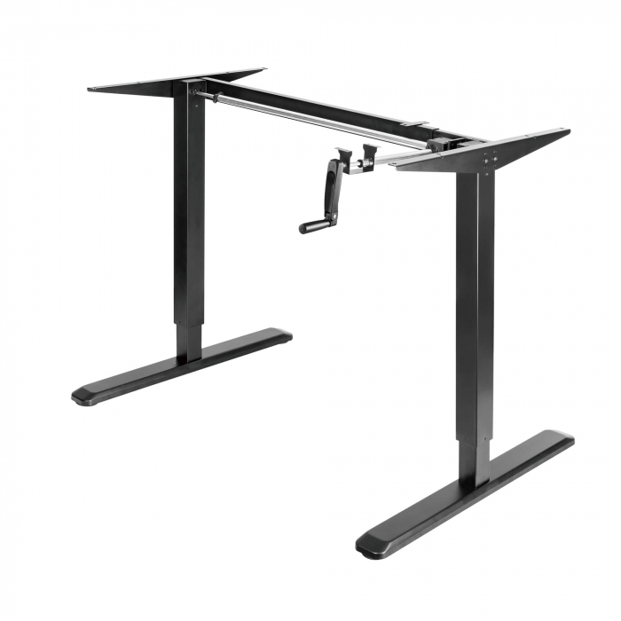 CADRU PENTRU BIROU REGLABIL MANUAL, 70-118 CM, CULOARE NEGRU [4]