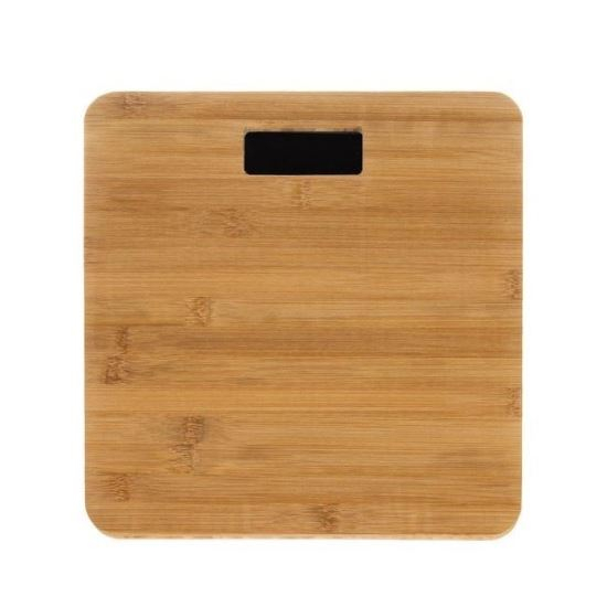 CANTAR DE BAIE, BAMBUS, 2XAAA, MAX 180 KG, 28X28X3 CM, ISOTRADE [1]
