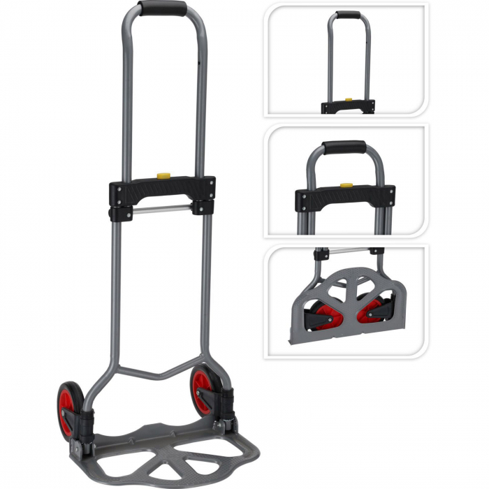 Cărucior pliabil pentru transport marfă – Compact și rezistent, cu roți durabile [1]