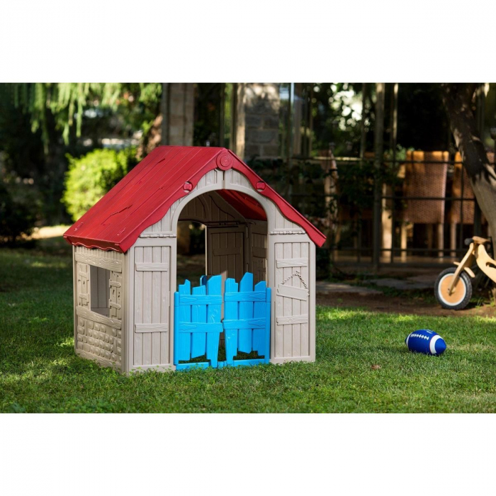 CASUTA DE JOACA , ROSU/BEJ/ALBASTRU, 101X89X110 CM, KETER WONDERFOLD [5]