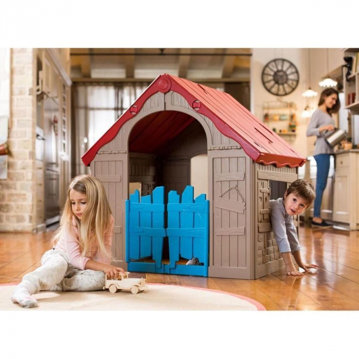 CASUTA DE JOACA , ROSU/BEJ/ALBASTRU, 101X89X110 CM, KETER WONDERFOLD [8]