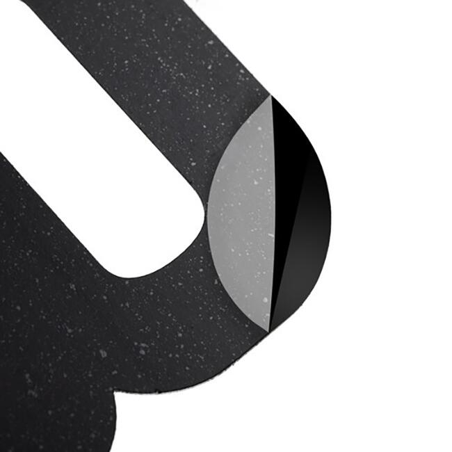CEAS DE PERETE, NEGRU, EFECT 3D, 1XAA, 60X130CM, RUHHY [7]