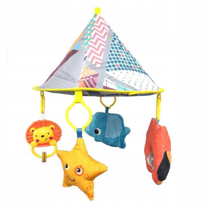 CENTRU DE ACTIVITATI, SALTEA DE JOACA PENTRU COPII, INTERACTIVA, 3 IN 1, CU ACCESORII, 82X82X138 CM [2]