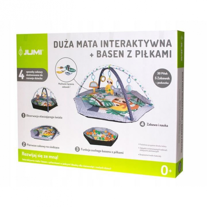 CENTRU DE ACTIVITATI, SALTEA DE JOACA PENTRU COPII, INTERACTIVA, 4 IN 1, CU ACCESORII, 95X95X50 CM [3]