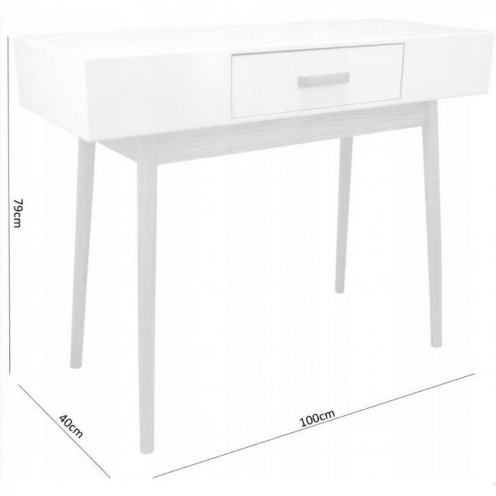 COMODA STIL SCANDINAV, 1 SERTAR, 100X40X79 CM [2]