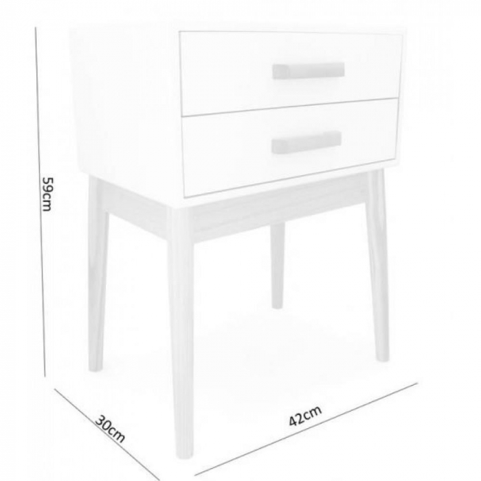 COMODA STIL SCANDINAV, 2 SERTARE, 42X30X59 CM [2]
