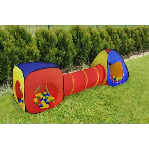 CORT DE JOACA PENTRU COPII, 3 IN 1, IGLOO SI CUB, CU TUNEL, HUSA, 283X67X92 CM [2]