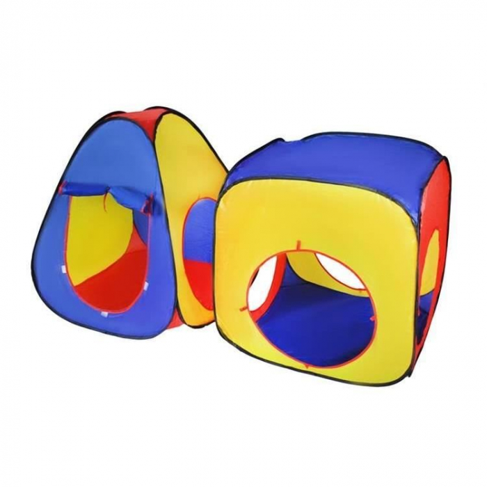 CORT DE JOACA PENTRU COPII, 3 IN 1, IGLOO SI CUB, CU TUNEL, HUSA, 283X67X92 CM [3]