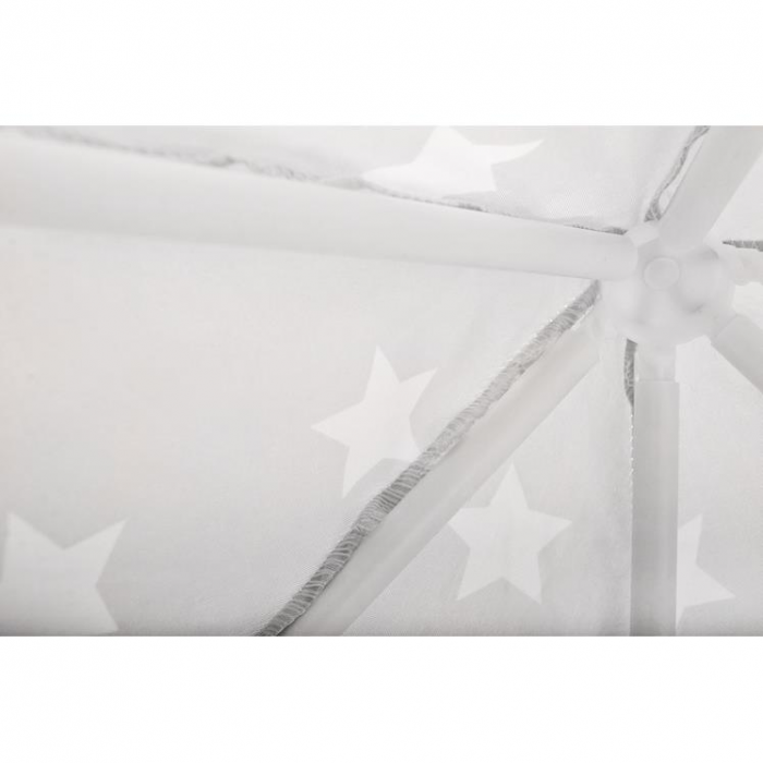 CORT DE JOACA PENTRU COPII, CU PERDELE, ROZ SI GRI, 123X123X140 CM, KRUZZEL [7]