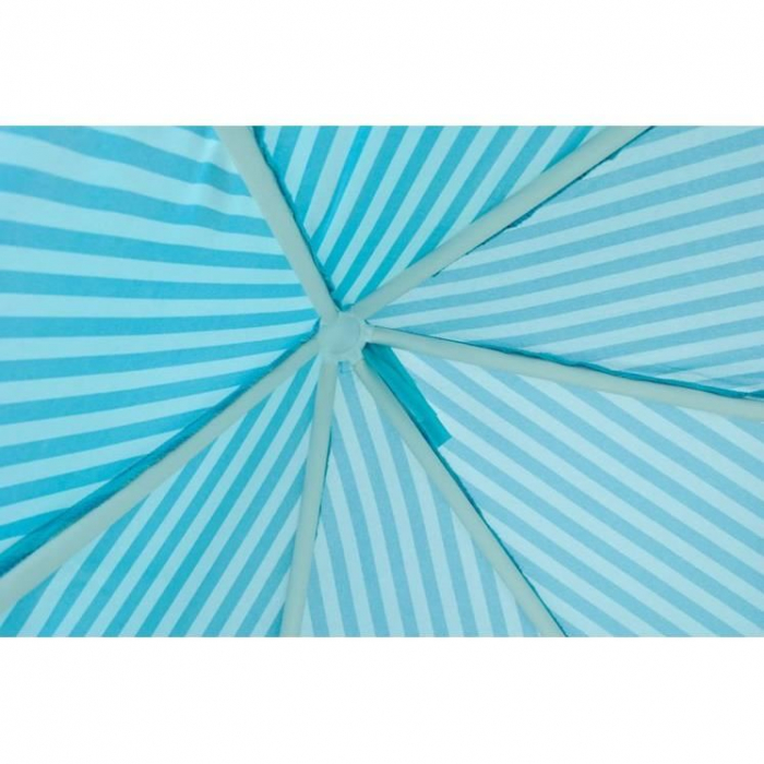 CORT DE JOACA PENTRU COPII, HEXAGONAL, CU PERDELE, ALBASTRU SI ALB, 135X135X140 CM [8]