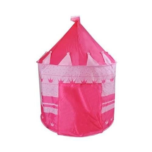 CORT DE JOACA PENTRU COPII, TIP CASTEL, IMPERMEABIL, CU HUSA, MODEL BULINE SI CORONITE, ROZ, 105X135 CM, ISOTRADE [15]