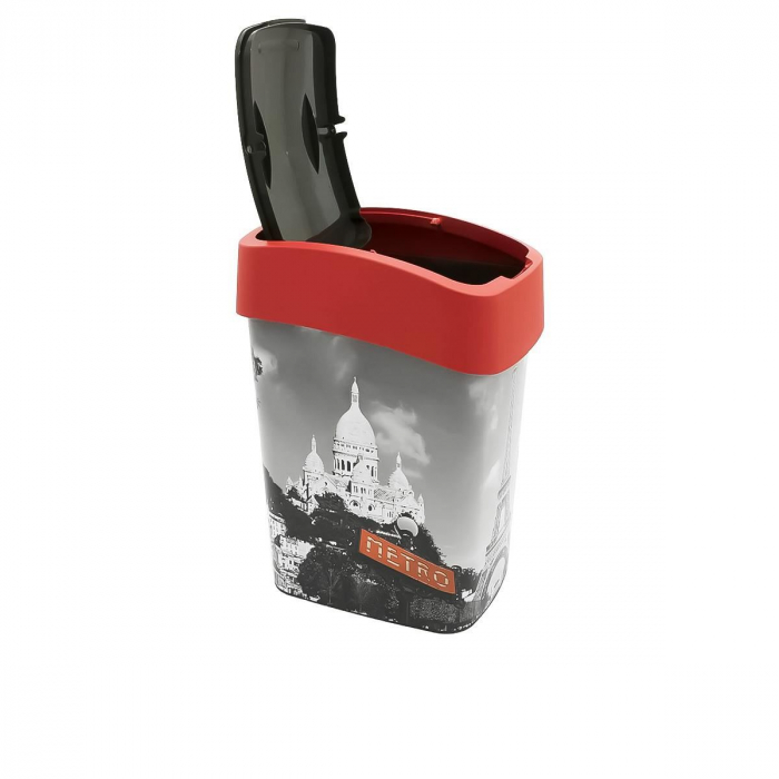 COS DE GUNOI CU CAPAC BATANT, PLASTIC, MODEL PARIS, 25 L, 34X26X47 CM, CURVER [2]