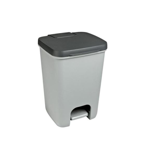 COS DE GUNOI CU PEDALA, PLASTIC, GRI, 20 L, 30.3X29.4X42.8 CM, CURVER [1]
